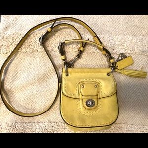 Coach Poppy Crossbody Yellow Bag